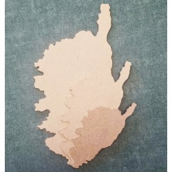 Corse découpée en MDF