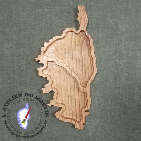 Corse 2 compartiments pour vide poche ou plat de présentation