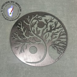 Arbre Ying Yang Harmonie Spirituelle Bois